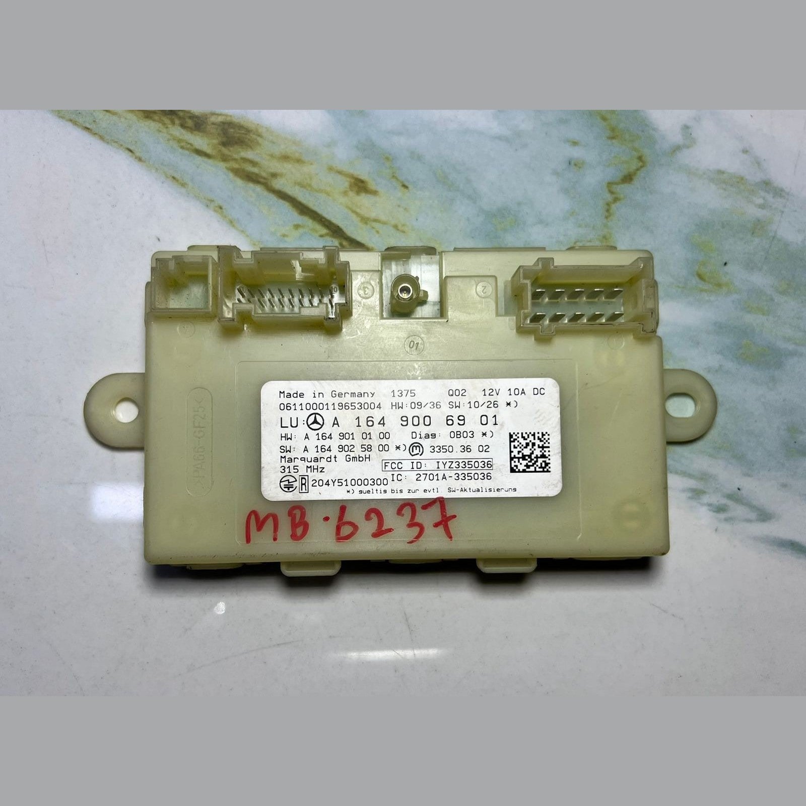 2010-2013 Mercedes GL450 Keyless Go Control Unit A1649006901 X164 GL450 GL550