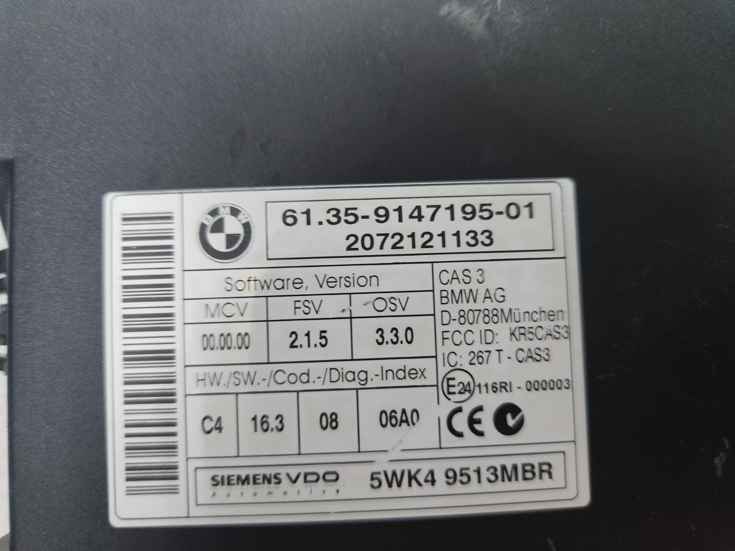 BMW Engine Control Unit 7641003 R55 R56 N14 1.6 174HP ECU SET 