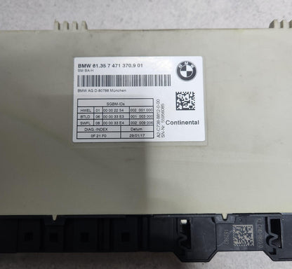 2017-2019 BMW 530i Front Memory Seat Control Module 7471370 G30 G31 G32 G11 G12