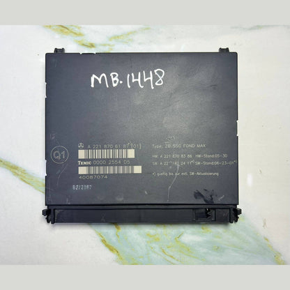 2007-2009 Mercedes-Benz S600 Rear Seat Control Unit A2218706187 S-Class W221