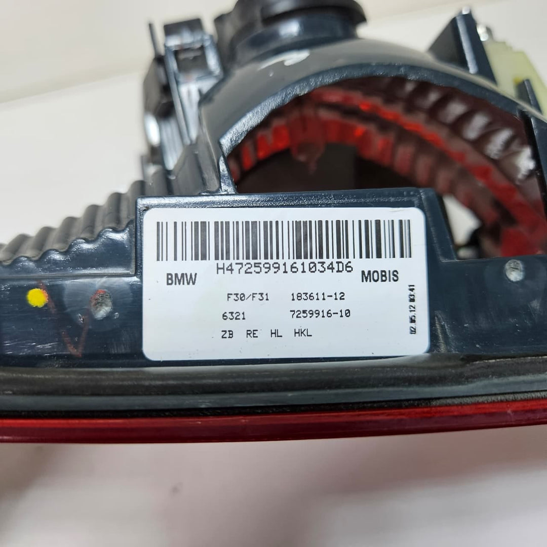7259916-2012-2015 BMW 3 Series F30 F31 320i Right Rear Inner Taillight OEM