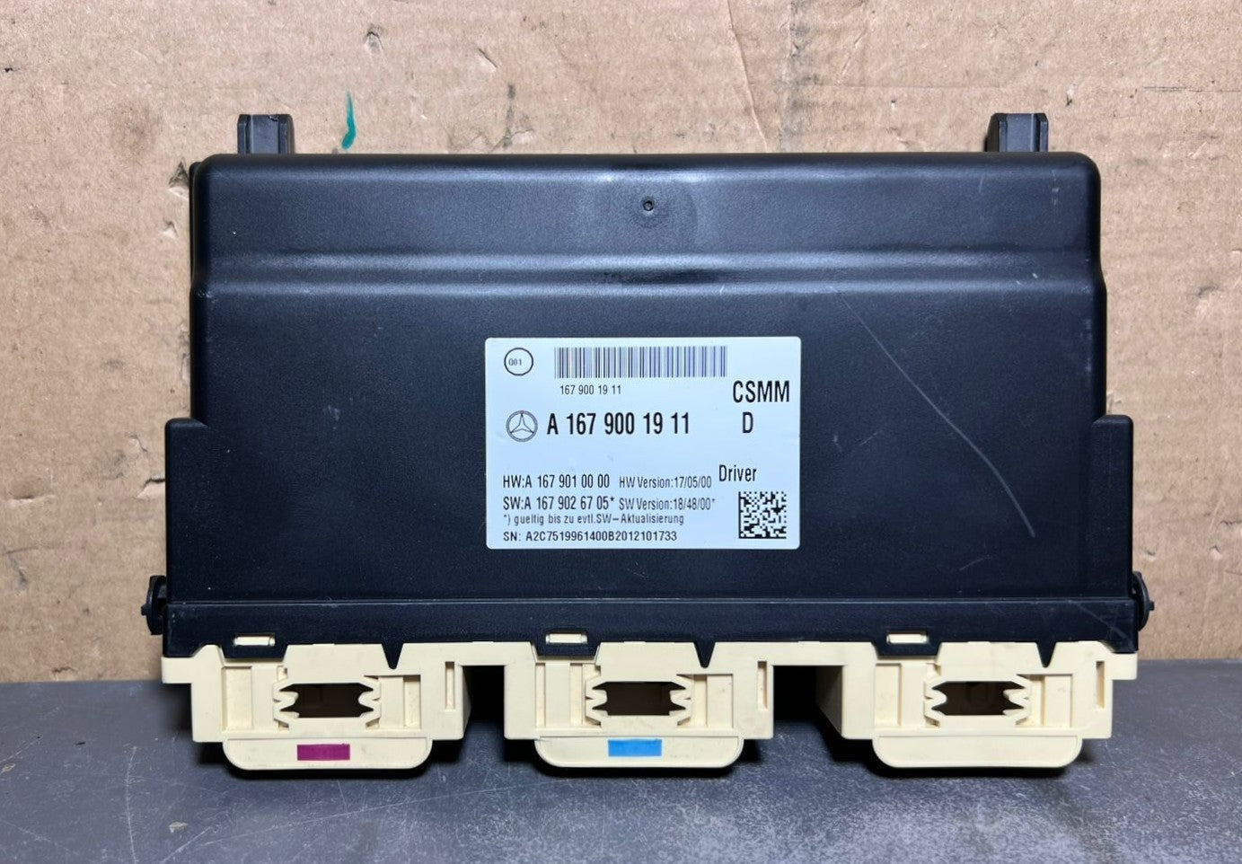 17-21 Mercedes Benz W177 A-Class Driver Seat Control Module A167 9001911 OEM