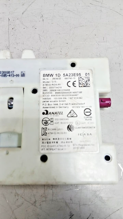 BMW 3 SERIES G21 2020 TELEMATICS CONTROL UNIT MODULE 5A23E95
