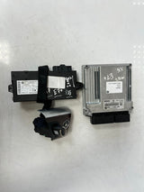 2007-2013 BMW X5 E70 N57 Engine Control Unit ECU SET DDE+CAS3+1KEY 7805585 OEM