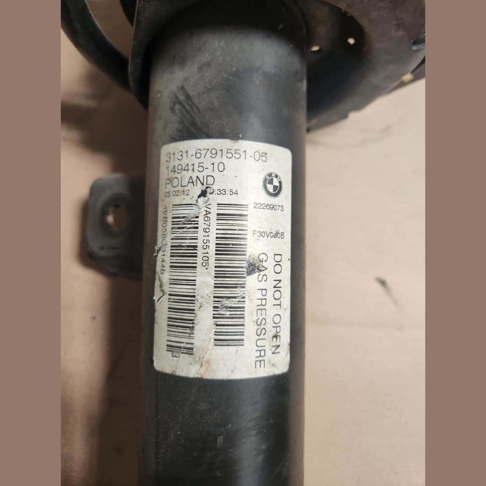 2012-2015 BMW 320i Spring Strut Front Assembly 6791551 3-Series F30 F30 LCI 