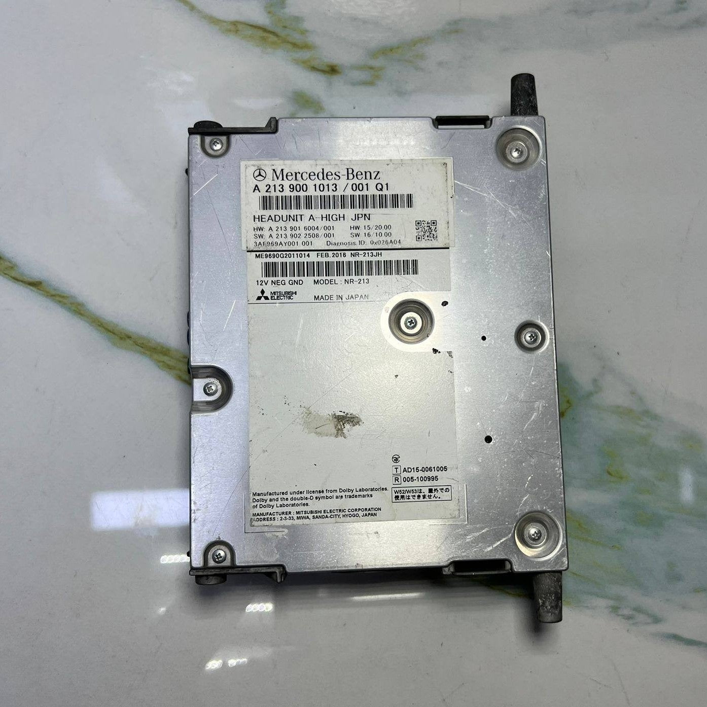 Mercedes W213 E-Class Navigation Control Unit Head Unit A 2139001013