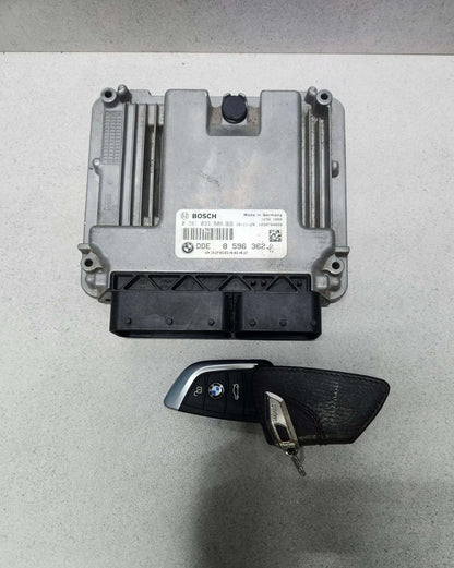 2017 BMW X1 Engine Control Unit + KEY 8596362 F20 120d F30 320d, F36 420d  B47