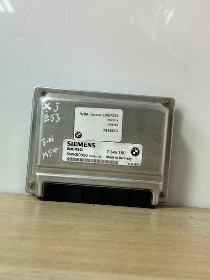2003-2005 BMW 530i Engine Computer Module 7545150 E39 E46 MS43 M54 ECU