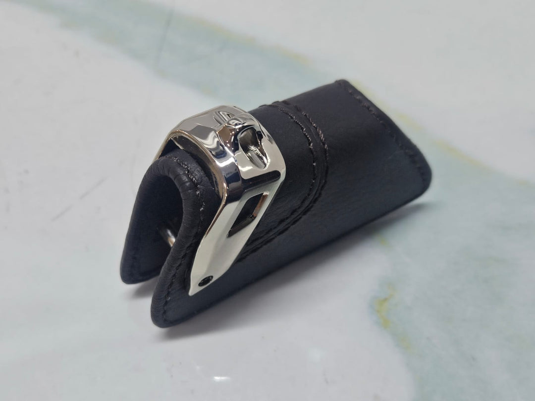 Genuine BMW F40 G20 G30 Leather Key Case With Stainless Steel Clip 82292408819