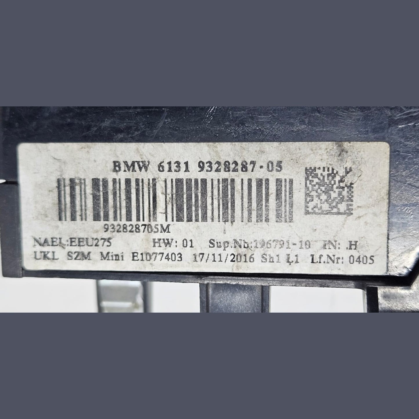 2015-2021 Mini Cooper F55 F56 F57 Engine Start Stop Switch 9328287 OEM
