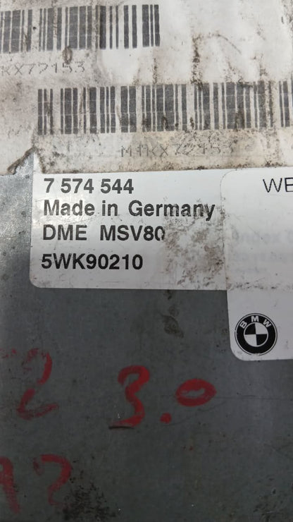 2007-2008 BMW 328i Engine Control Module MSV80 DME 7574544 3.0 E90 E60