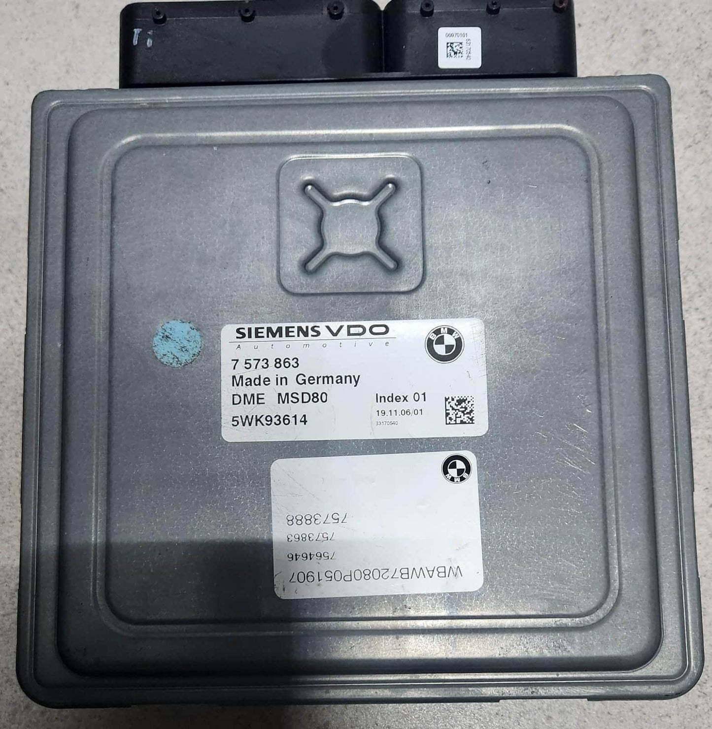 2007-10 BMW 335i Engine Control Module DME 7573863 2007-2008 BMW 335i N54