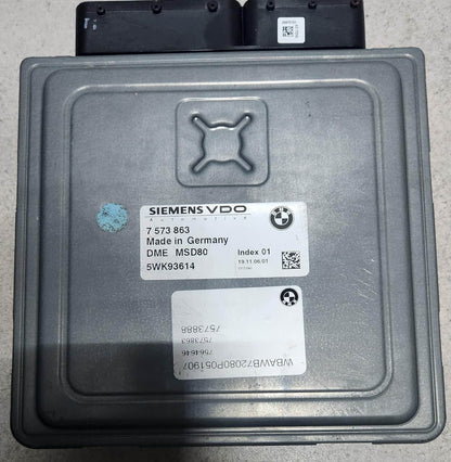 2007-10 BMW 335i Engine Control Module DME 7573863 2007-2008 BMW 335i N54