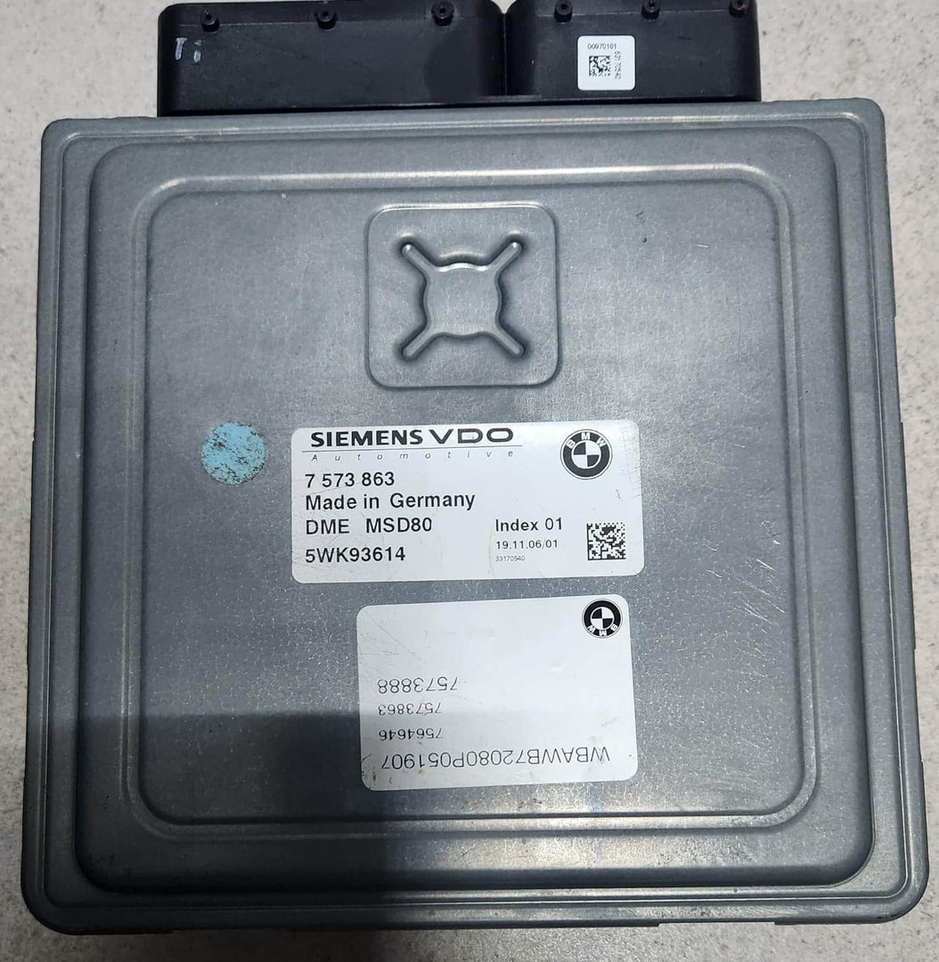 2007-10 BMW 335i Engine Control Module DME 7573863 2007-2008 BMW 335i N54