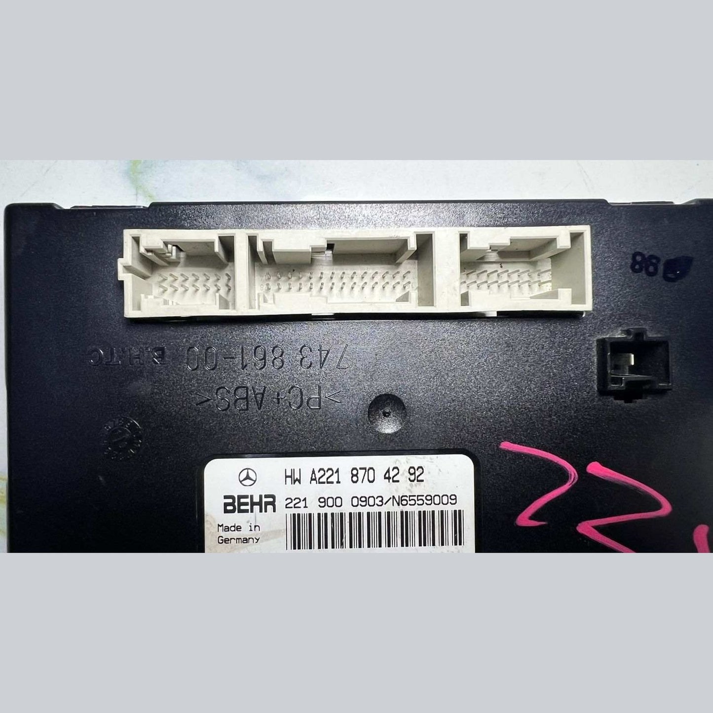 Mercedes Heater Damper Control Unit A2218704292 S-Class W221 and CL-Class C216