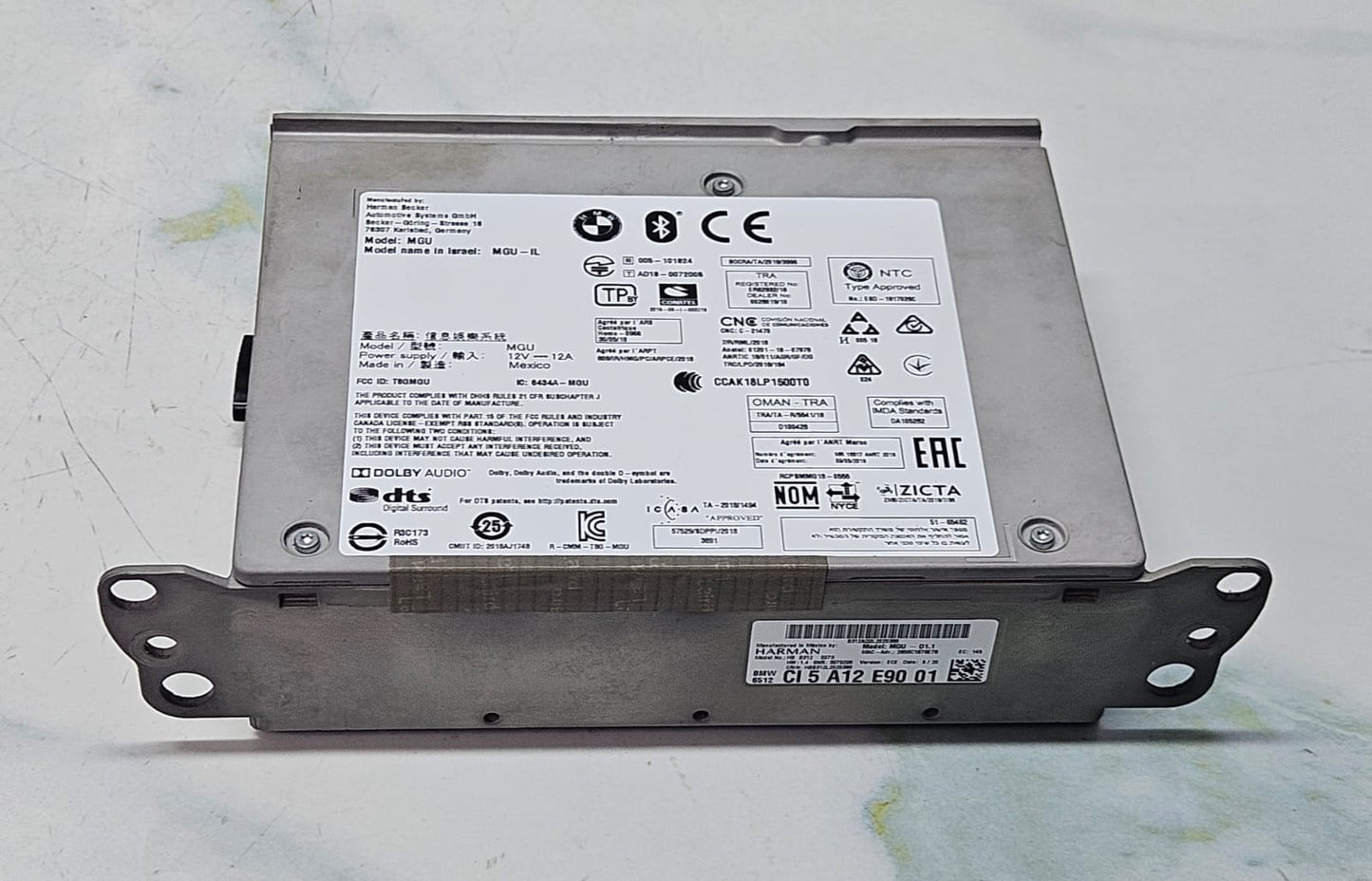 2017-2021 BMW X3 G01 Multimedia Audio Head Unit 5A12E90 OEM