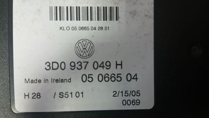 Bentley Continental Flying Spur Power Supply BCM Module OEM 3D0937049H