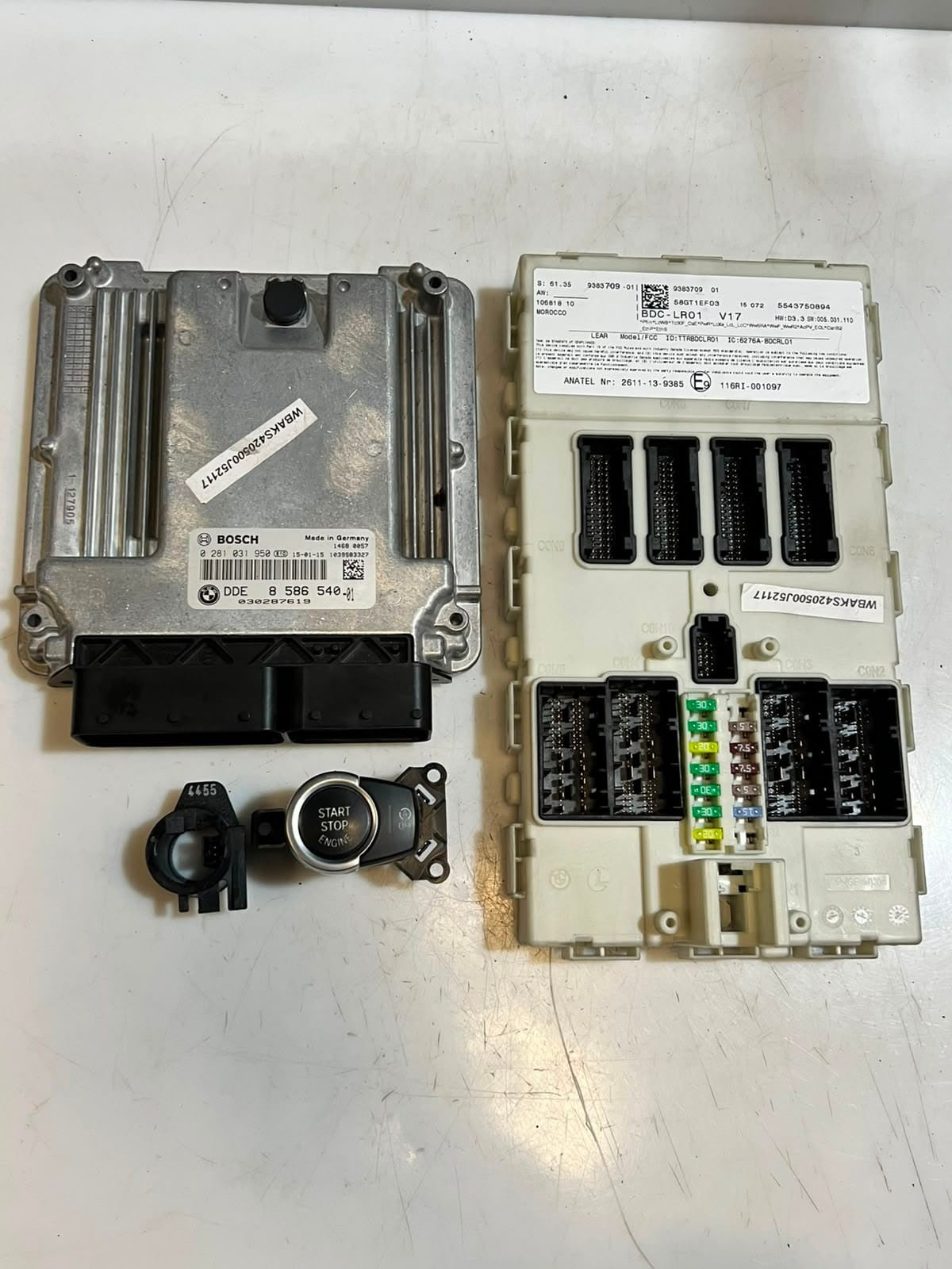 2015 BMW X5 F15 N57N 30dX Engine Control Unit ECU SET DDE+BDC 8586540 OEM