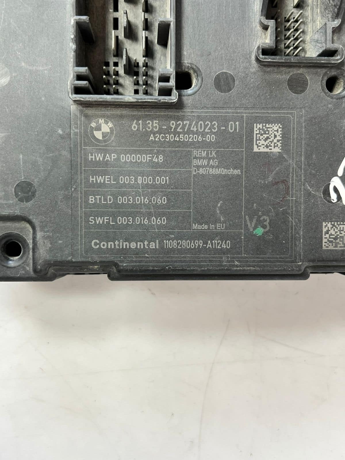 BMW F20 F21 F30 F31 REM Rear Electronic Module Fuse Box Control Unit V3 9274023