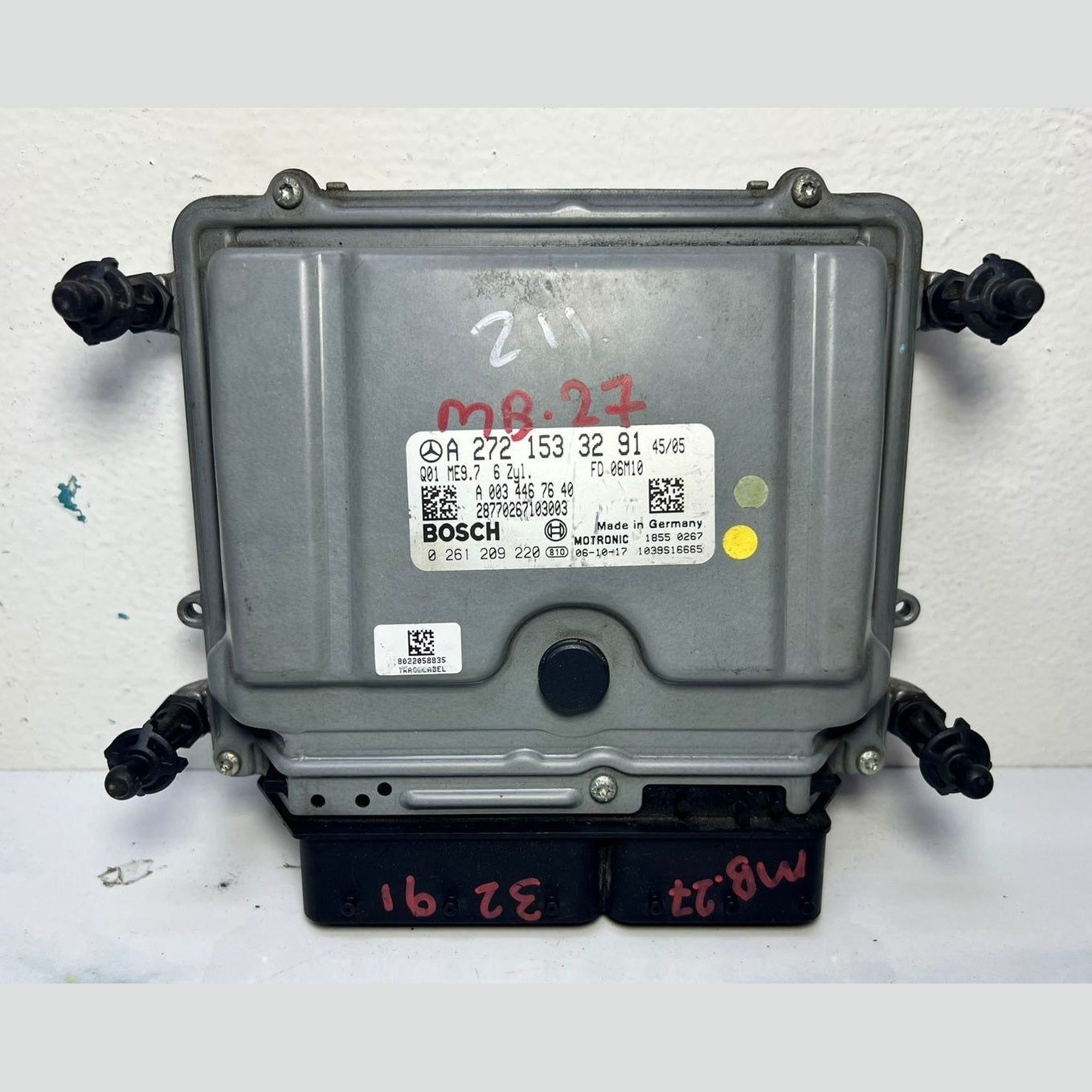 2006-2012 Mercedes-Benz W211 E350 Engine Control Module A2721533291 CLK350