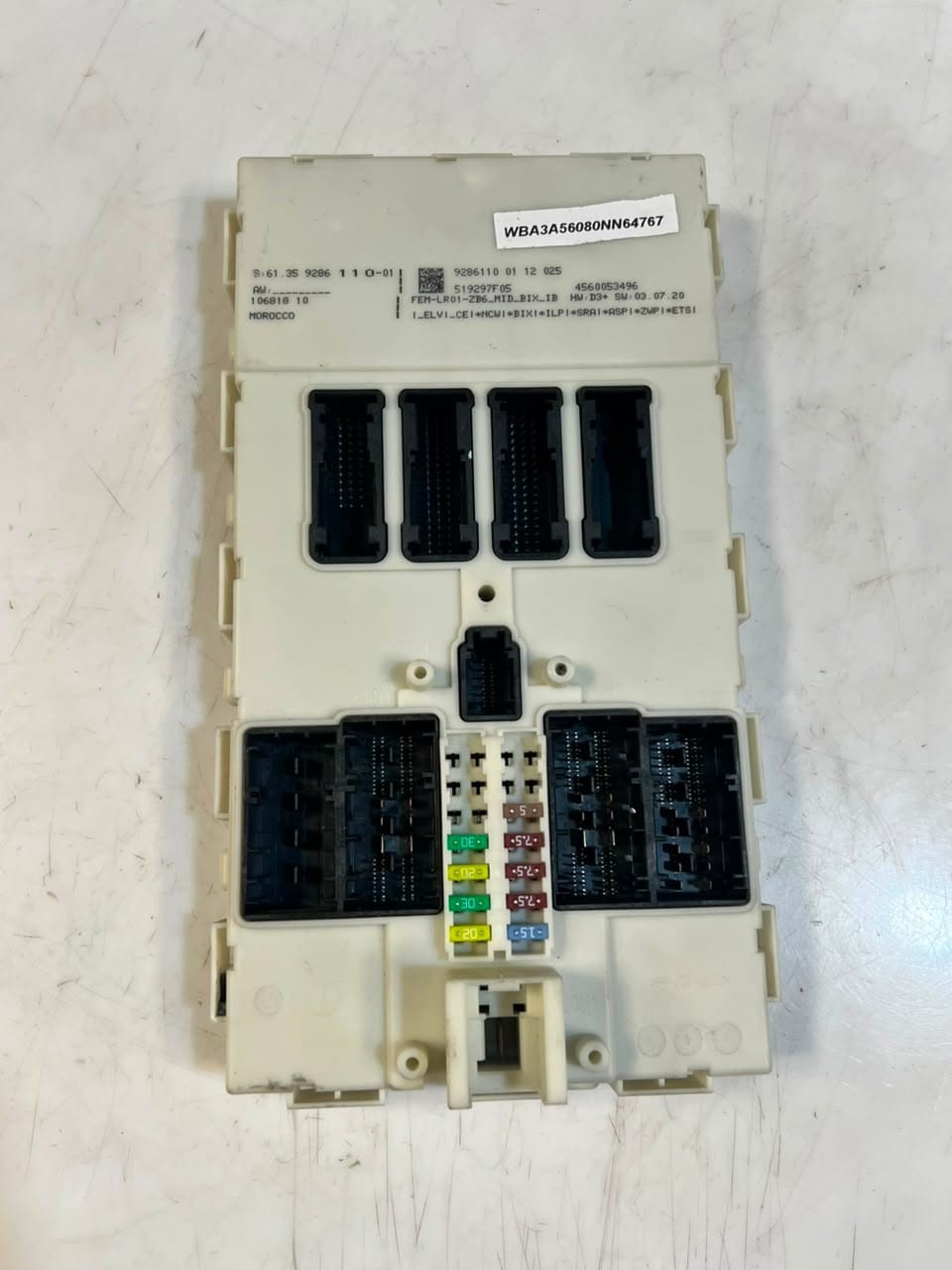 2012 BMW 3' F30 N20 328i Engine Control Unit ECU SET DME+FEM+1KEY 7637481