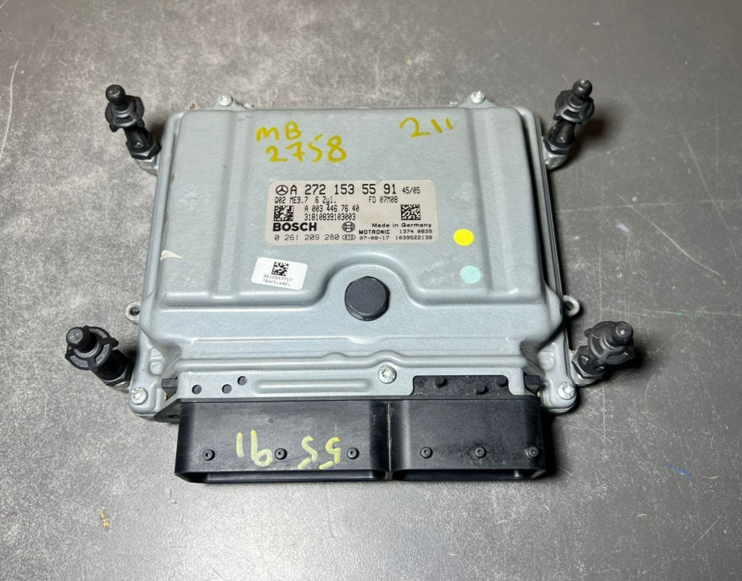 03-09 Mercedes W211 E-Class Engine Control Module Unit ECM ECU A272 1535591 OEM