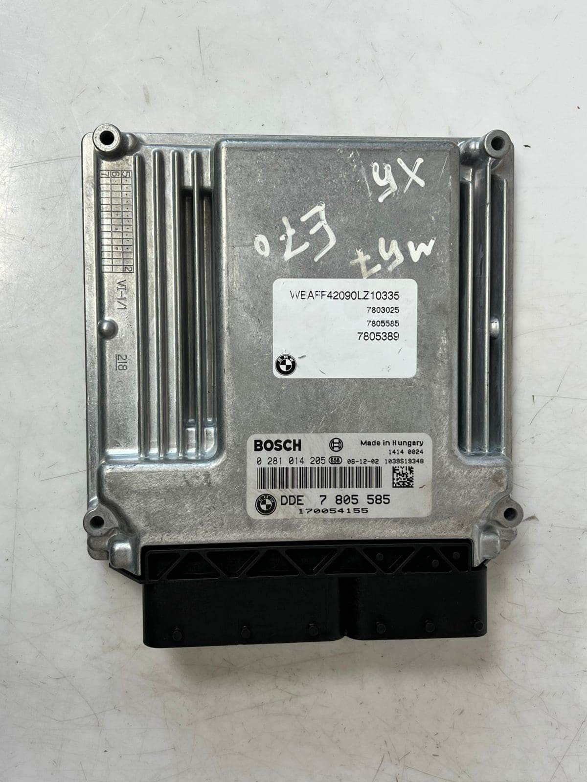 2007-2013 BMW X5 E70 N57 Engine Control Unit ECU SET DDE+CAS3+1KEY 7805585 OEM