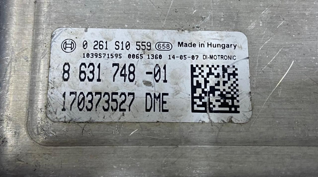 OEM BMW N55 F06 ENGINE CONTROL UNIT DME ECU ONLY 8631748 BOSCH