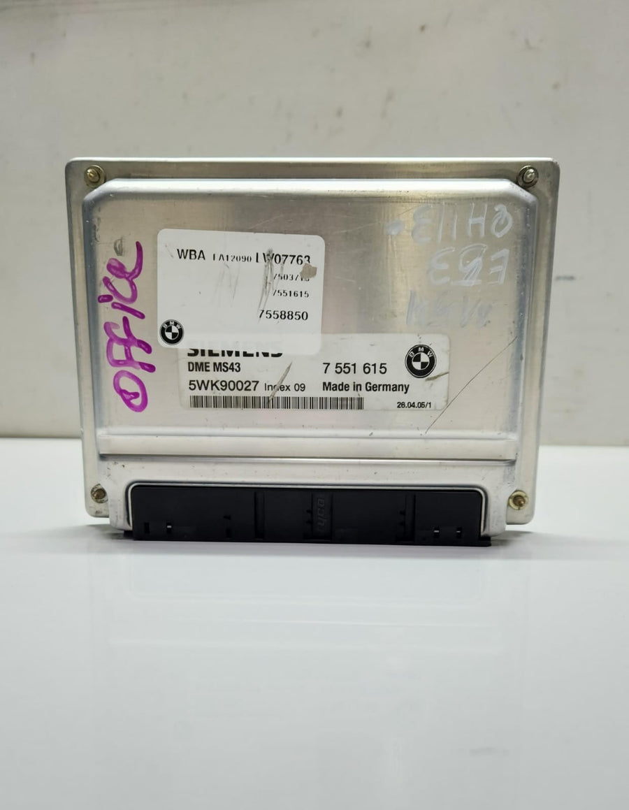 2002-2006 BMW X5 Engine Control Unit 7551615 X5 MS43 OEM