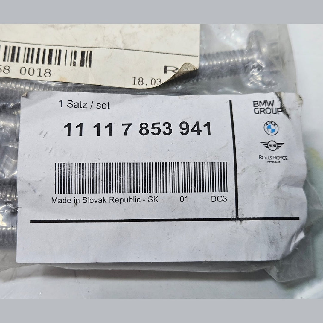 OEM BMW F80 F82 F83 M3 M4 S55 Aluminum Oil Pan Bolt Set 7853941 NEW GENUINE