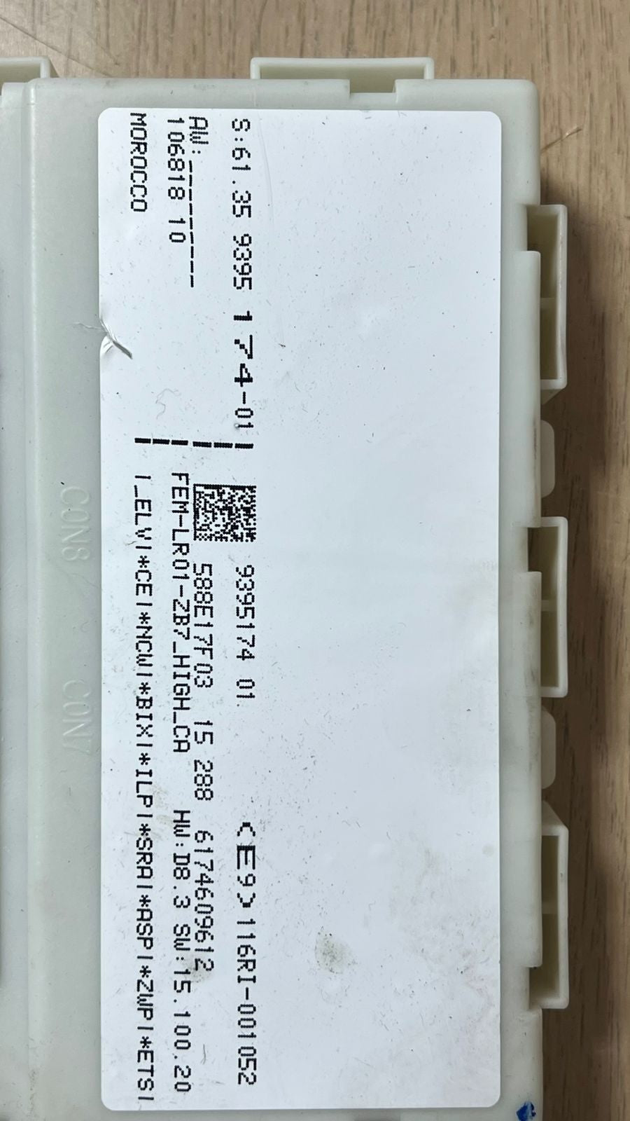BMW Engine Control Unit 8663284 F30 318i B38 2009 ECU SET RHD 2017