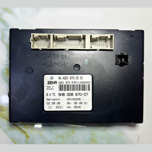07-14 Mercedes-Benz W221 S-Class AC A/C Heater Control Module A221 8700091 OEM