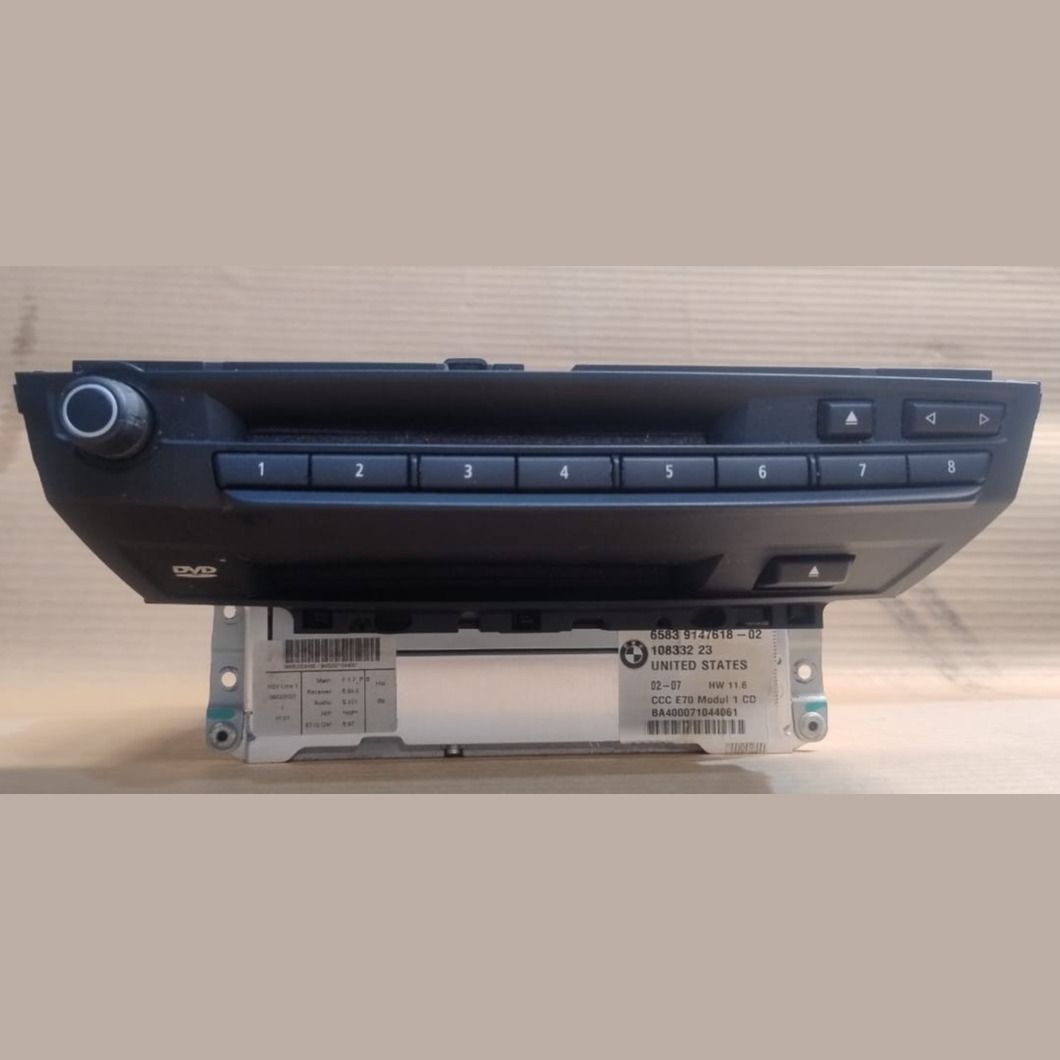 BMW X5 E70 CD RADIO PLAYER HEAD UNIT GENUINE BMW -  9147618