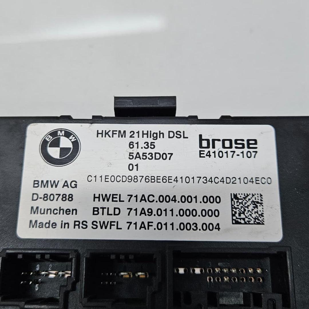 2022 BMW  iX I20 G61 Tailgate Control Unit 5A53D07