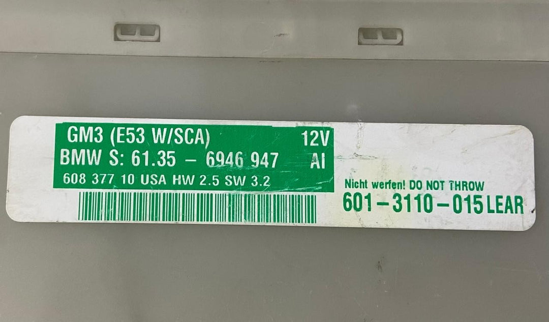 OEM BMW E53 X5 SERIES 3.0i 3.0D 4.4i GM BODY CONTROL MODULE 6946947