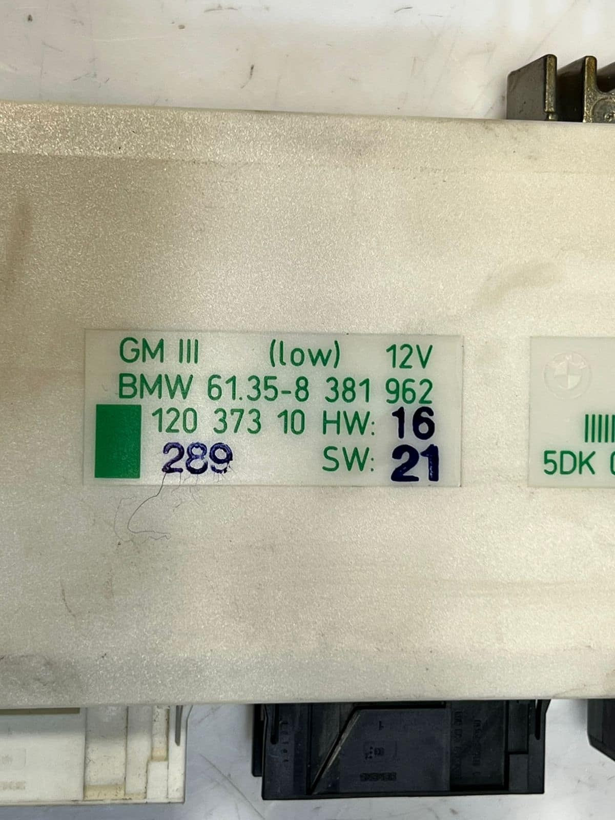 BMW 5' E39 7' E38 GM3 LOW Body Comfort Control Module 8381962 OEM