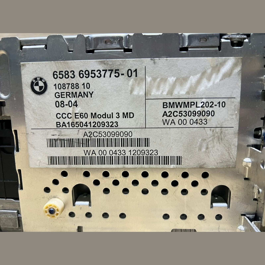 BMW Navigation Radio Cd Dvd 6953775 E63 E60 E61 HEAD UNIT 