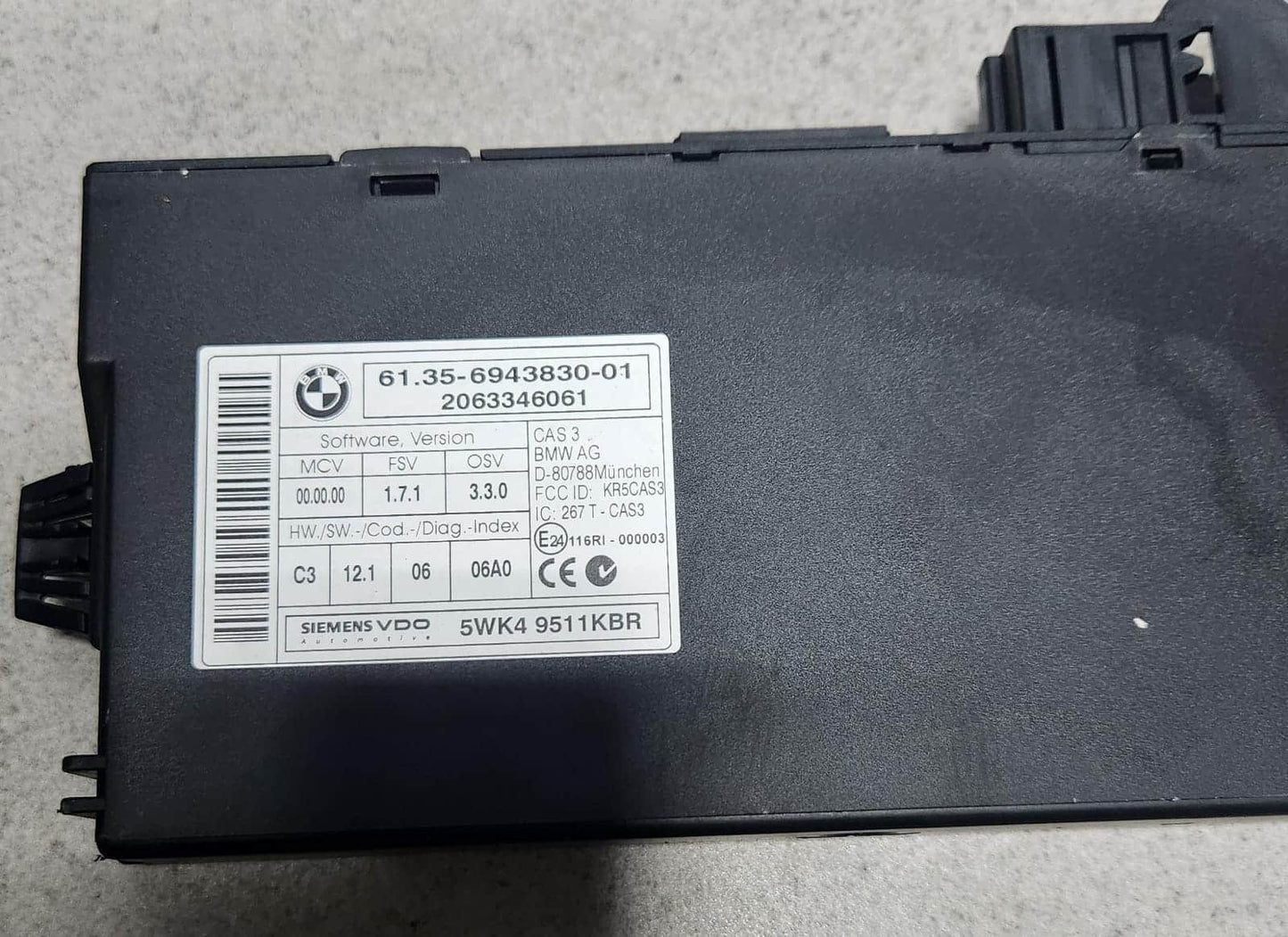 2007-10 BMW 335i Engine Control Module DME 7573863 2007-2008 BMW 335i N54