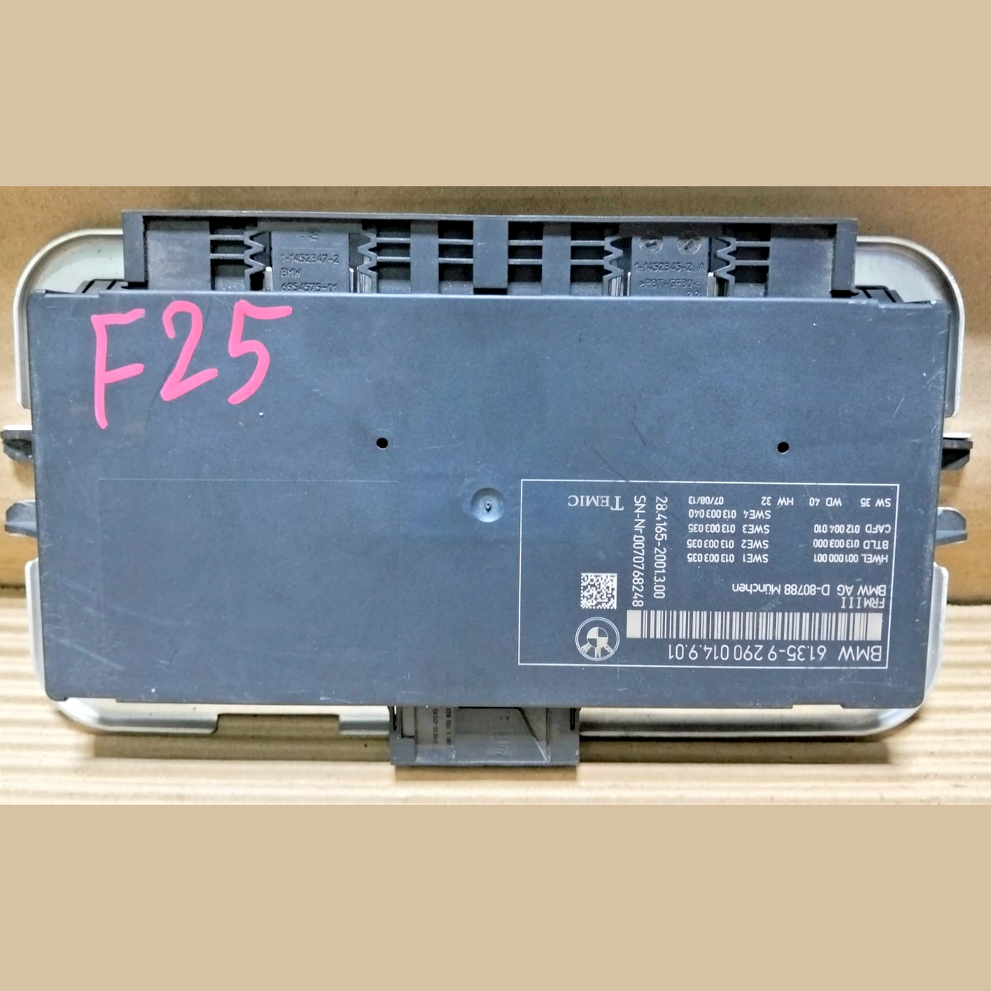 BMW X3 F25 2013 Light Module Control Footwell ECU Unit FRM3 9290014