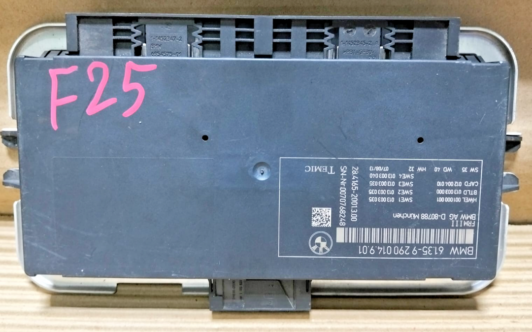 BMW X3 F25 2013 Light Module Control Footwell ECU Unit FRM3 9290014