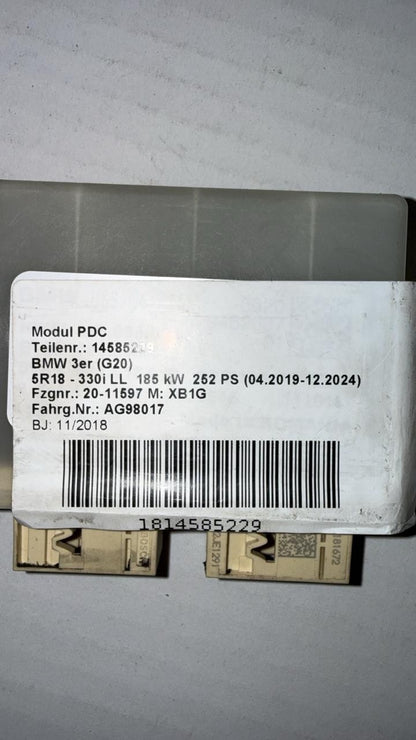 BMW PDC MODULE USS-04 HIGH 9462637 G20 2018 KM20 11/2018 3ER G20
