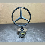 قم بتحميل الصورة إلى عارض الصور، Front Hood Ornament Mounted Star Emblem For Mercedes-Benz C E S AMG Silver Logo