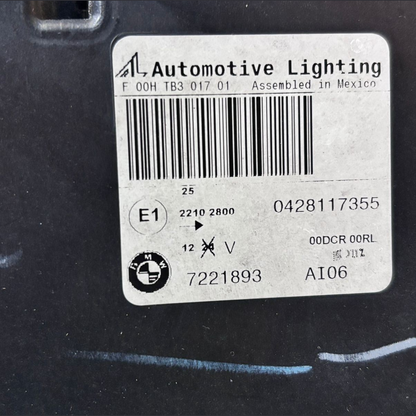 Bmw X5 E70 2010-2012 LCI  RHD Headlight XENON LEFT SIDE Headlamp 7221893