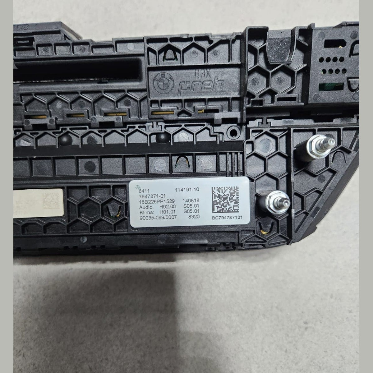 2017-2020 BMW 530i Temperature And Radio Control Panel 7947871 G30 530 540 M550