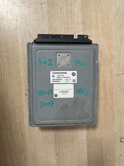2009-2012 BMW 750i F02 N63 4.4 V8 Engine Control Module 7604075 ECU SET