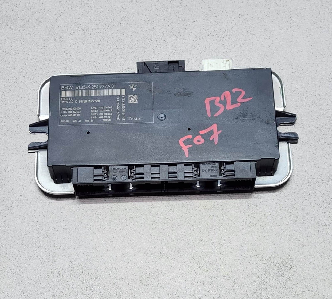 2011-2016 BMW 535i Footwell Light Control Module 9251977