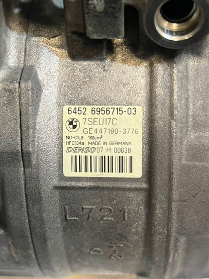 BMW 525i E60 E61 E63 E64 E65 E66 3.0L Air Conditioning Compressor 6956715 OEM
