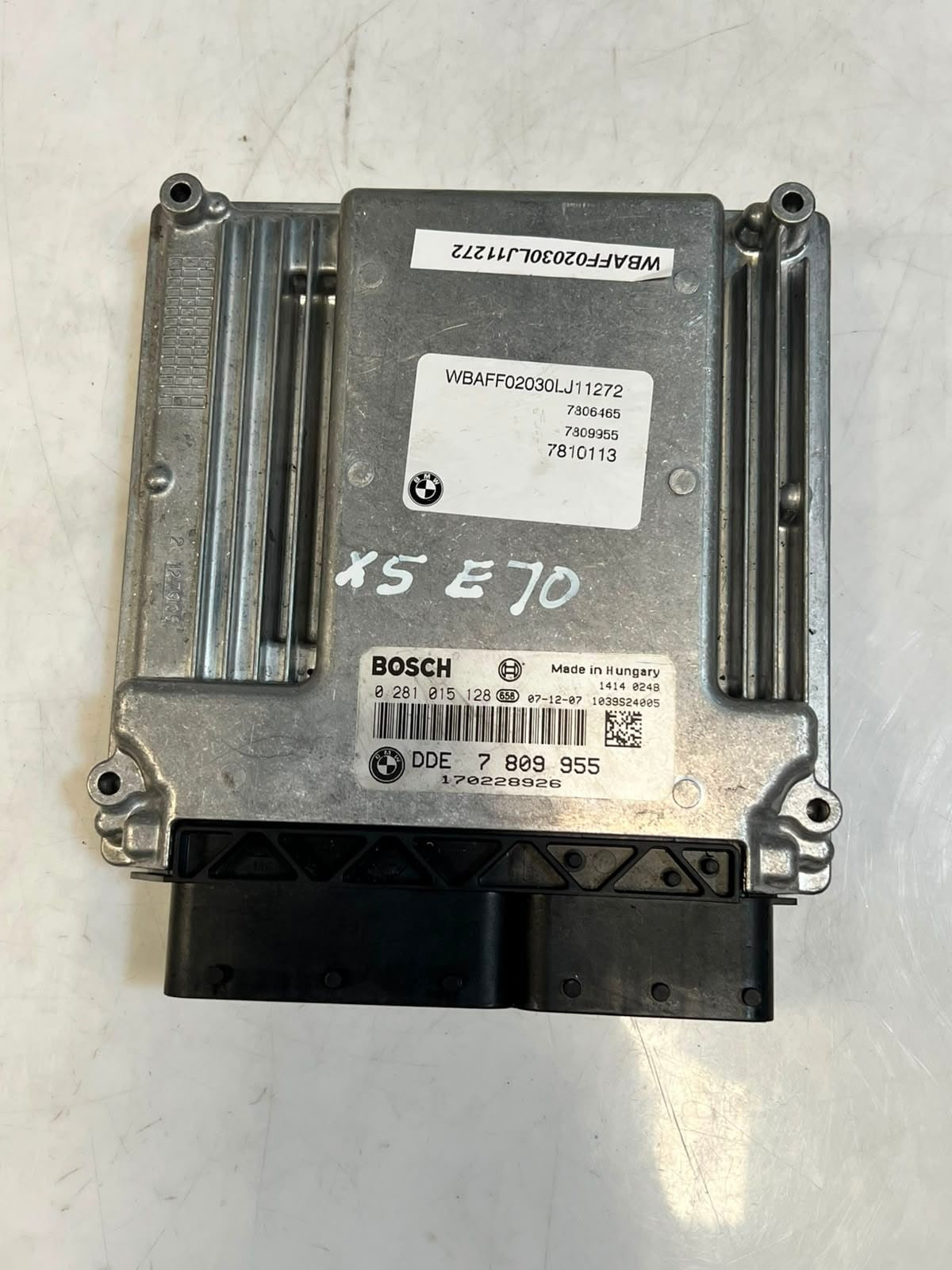 2009-2011 BMW X5 E70 335d Engine Control Unit ECU SET DDE+CAS3+1KEY 7809955