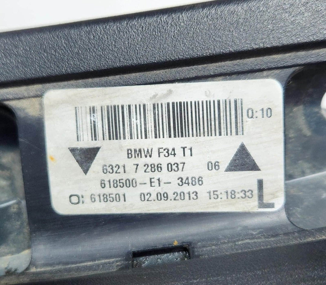 BMW 3 GT Rear Light In Side Panel Rear Left Led 7286037 F34 GT OEM