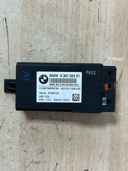 2016-2019 BMW 750i Rear Heated Seat Control Module 9381022